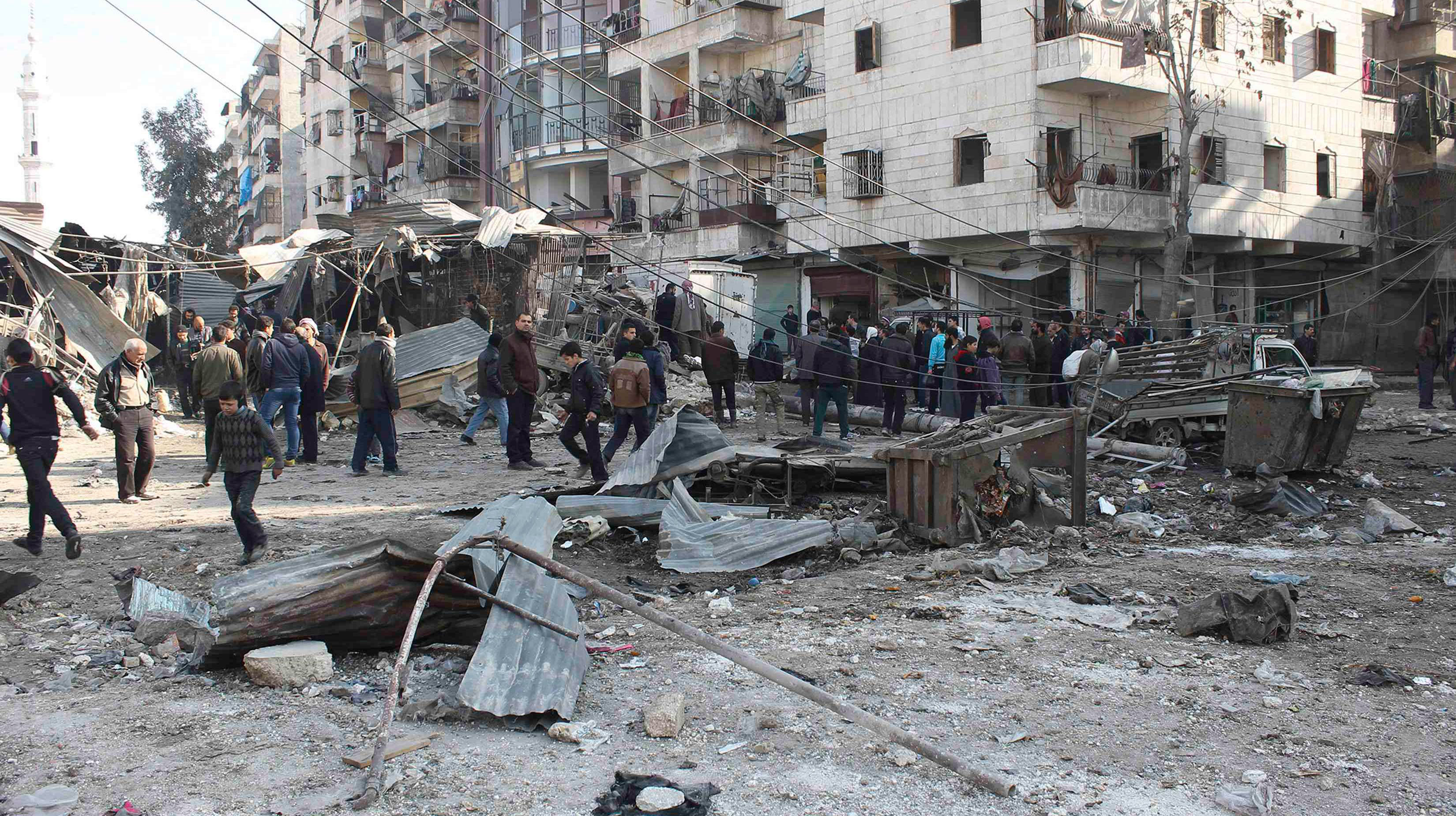 Halep'te hava saldırısı: 23 ölü
