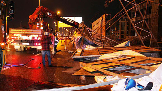 İstanbul'da şiddetli rüzgar