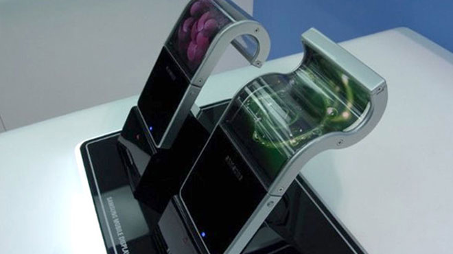Samsung'dan katlanan telefon