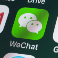 WeChat, Google, Gmail and other Apps on iPhone screen